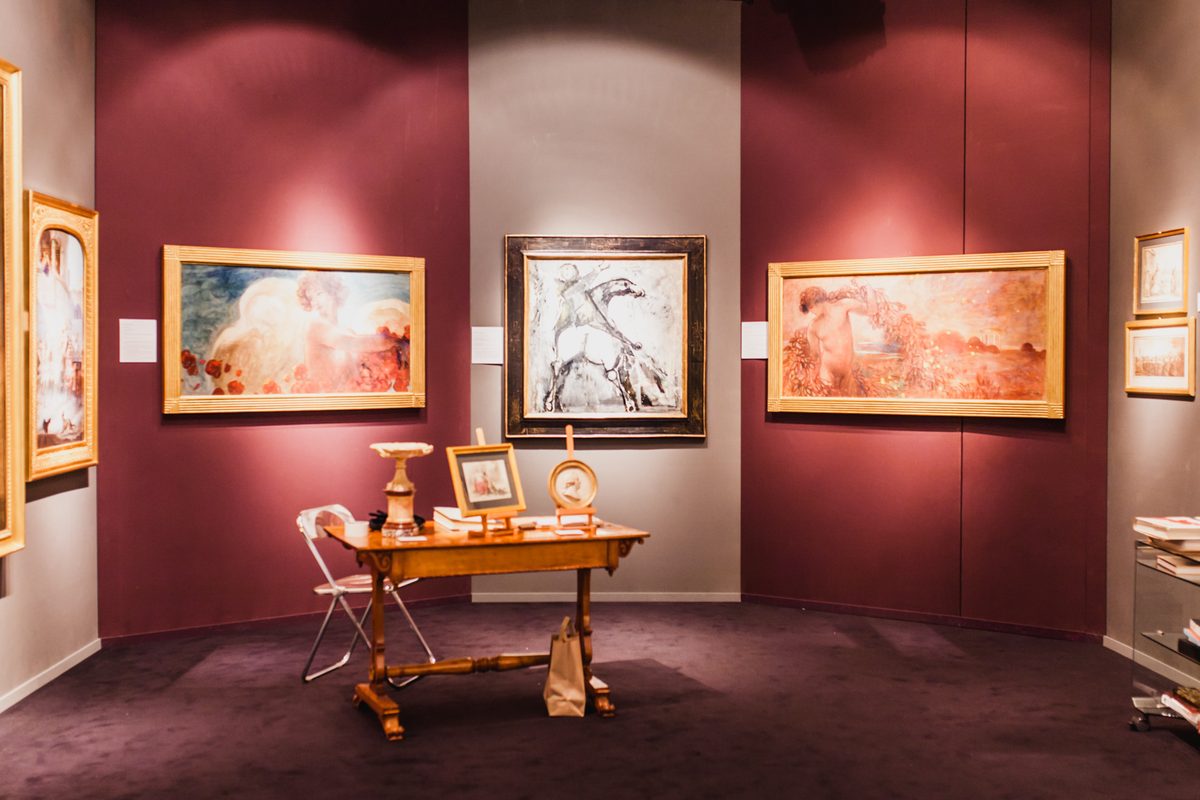 VIZ GROUP art fair installation — gallery stand