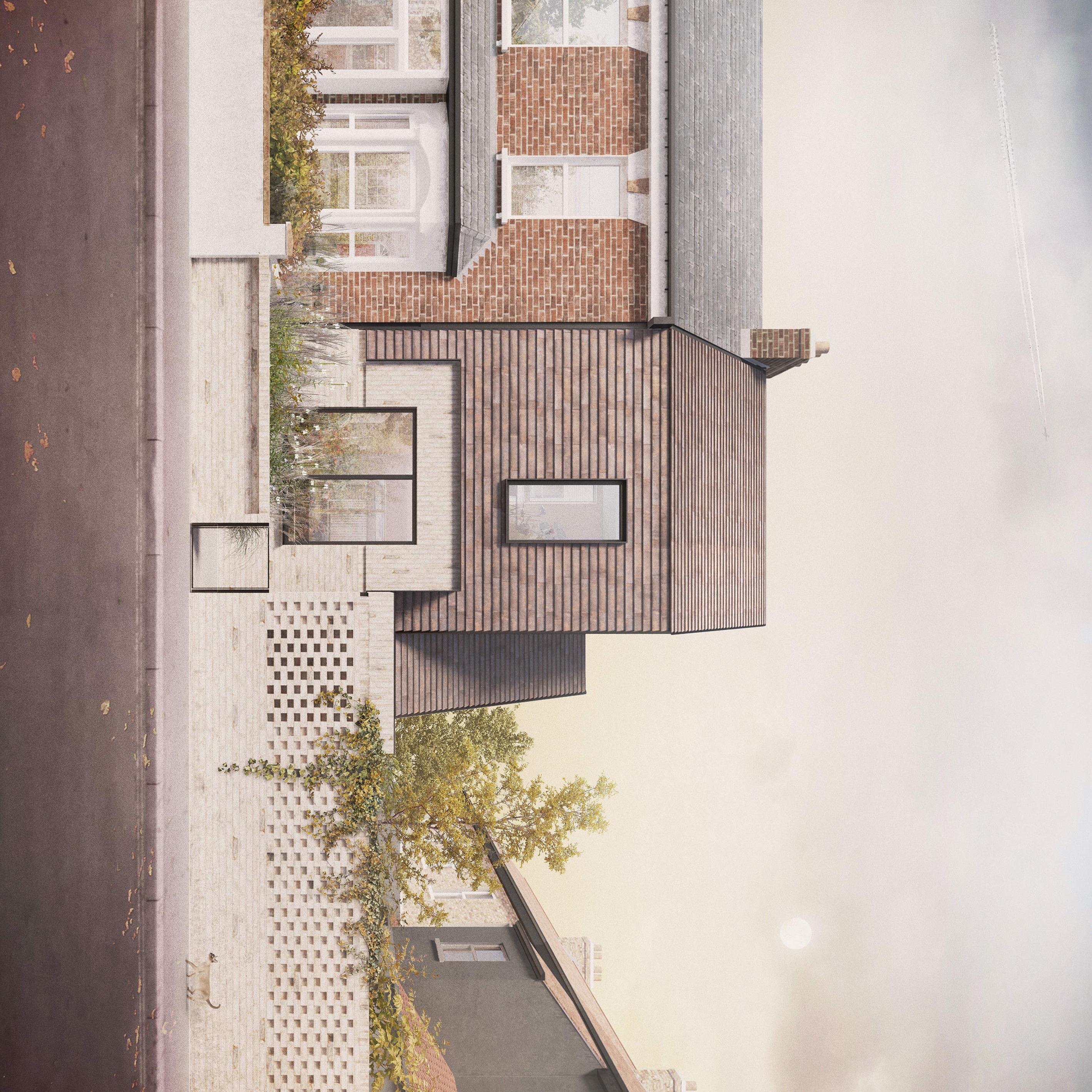 Walthamstow E17 new build development — front elevation